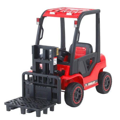Revolutionize Playtime with the 12V7A Electric Frame Lifting Rod Ride-On Forklift for Kids: 3 Speeds and LED Lights Included! - Image 20