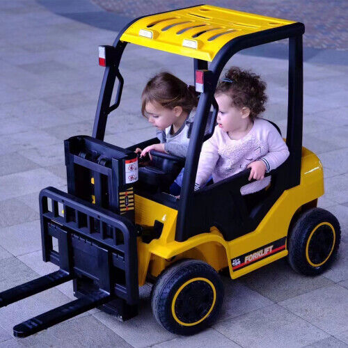 Revolutionize Playtime with the 12V7A Electric Frame Lifting Rod Ride-On Forklift for Kids: 3 Speeds and LED Lights Included! - Image 8