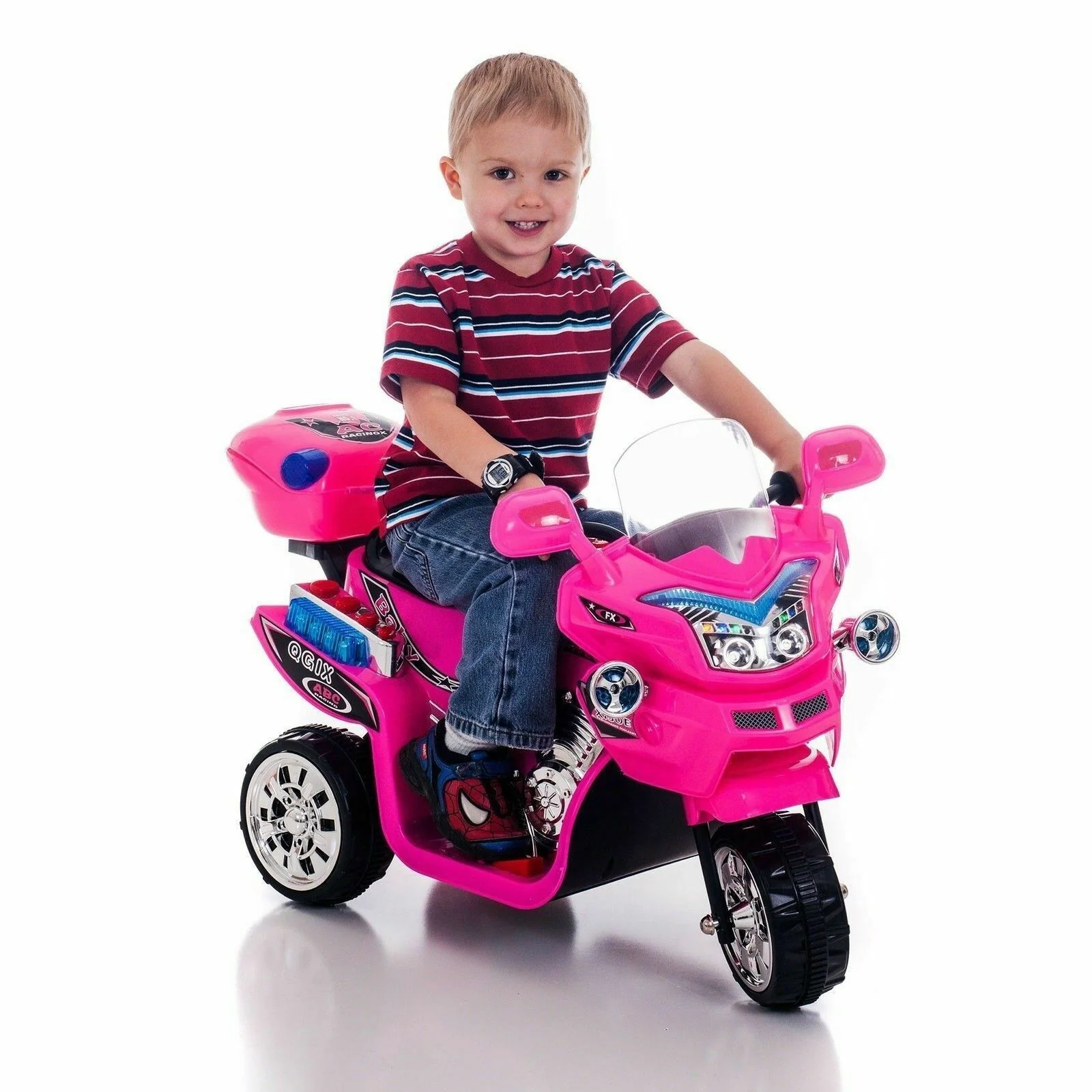 Ride in Style with the Pink Battery-Powered Motorbike Toy for Kids Ages 2-3 - Image 2