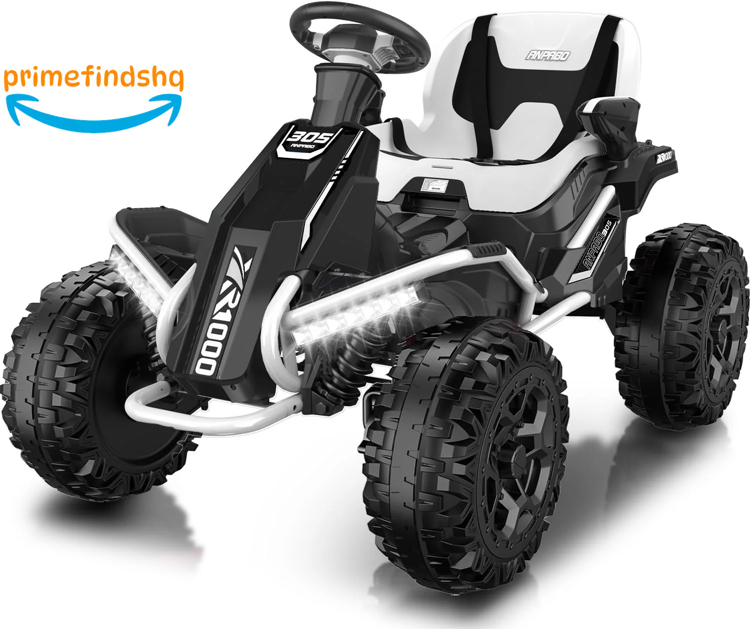 Ride-On 4x4 Quad Bike Toy with Adjustable Seat and Remote Control