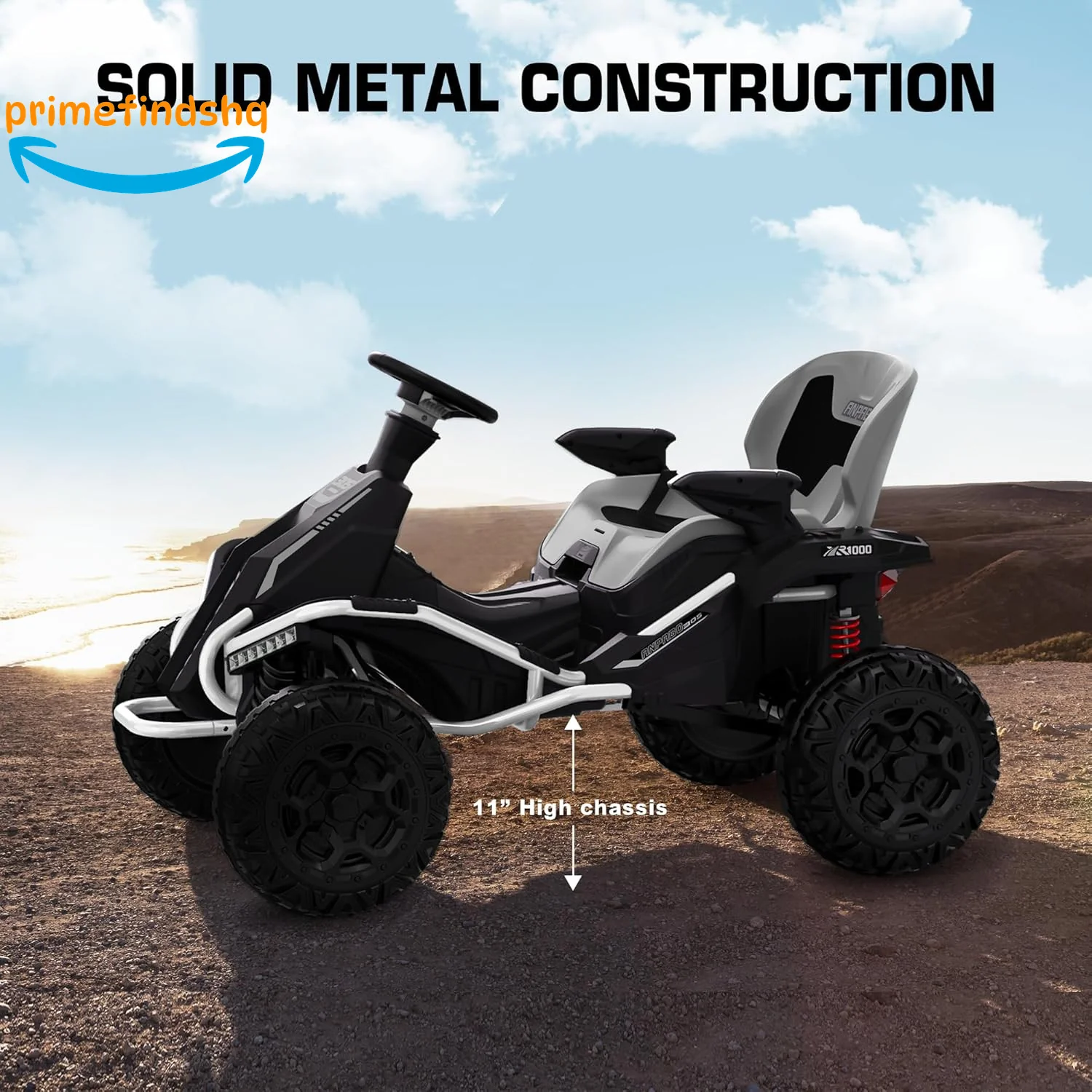 Ride-On 4x4 Quad Bike Toy with Adjustable Seat and Remote Control - Image 5