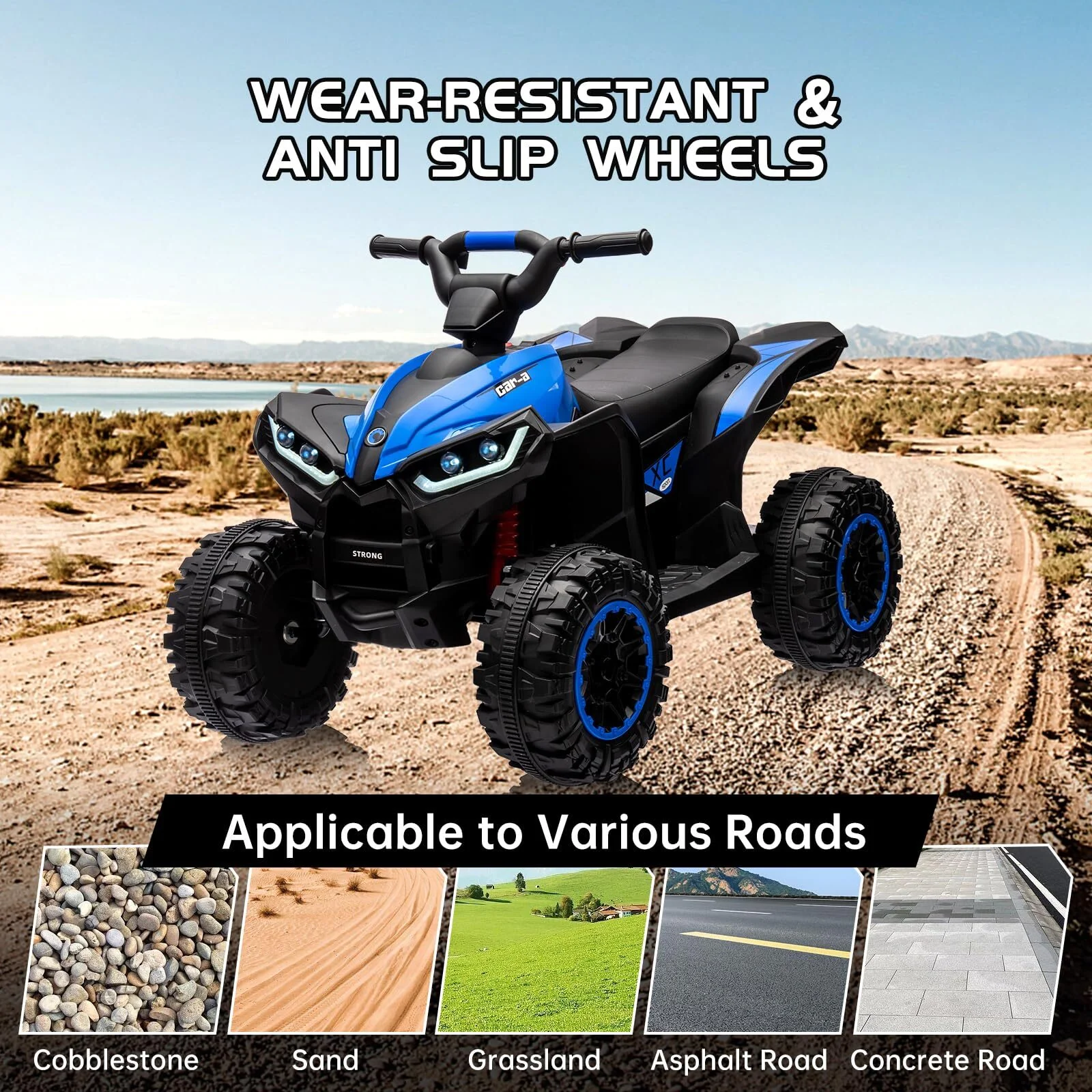 Electric Ride-On Kids ATV Quad 4-Wheeler Off-Road Vehicle Toy Car - Image 15