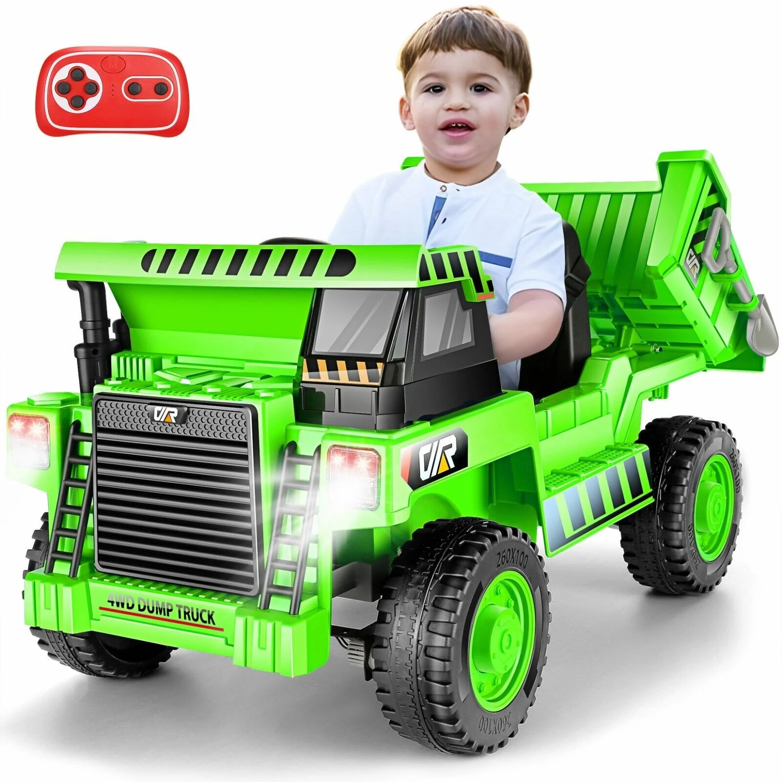 12V Electric Ride-On Dump Truck with Functional Dump Bed for Kids - Image 14