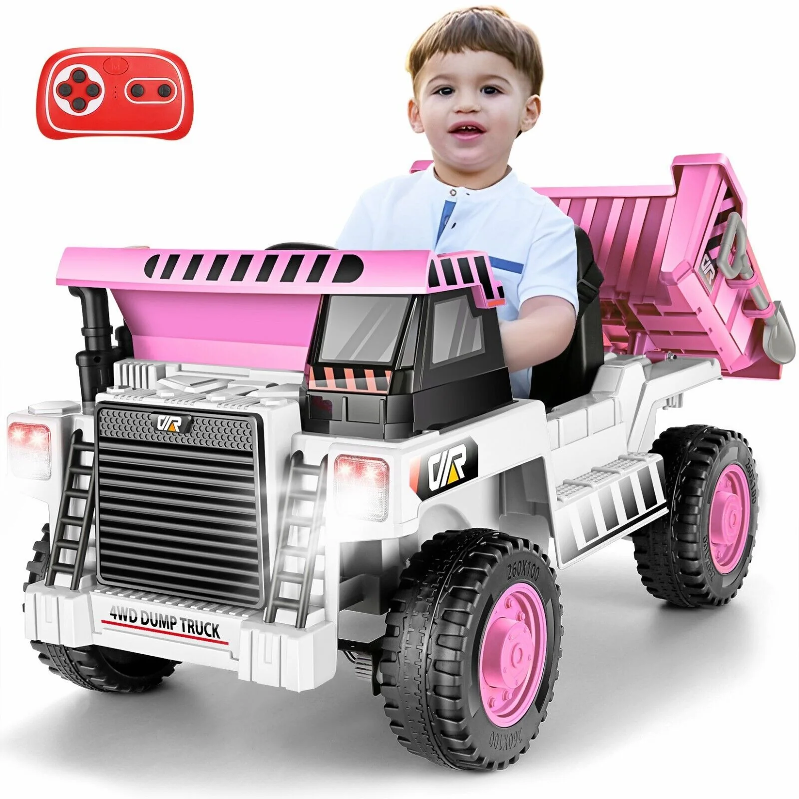 12V Electric Ride-On Dump Truck for Kids with Functional Dump Bed - Image 12