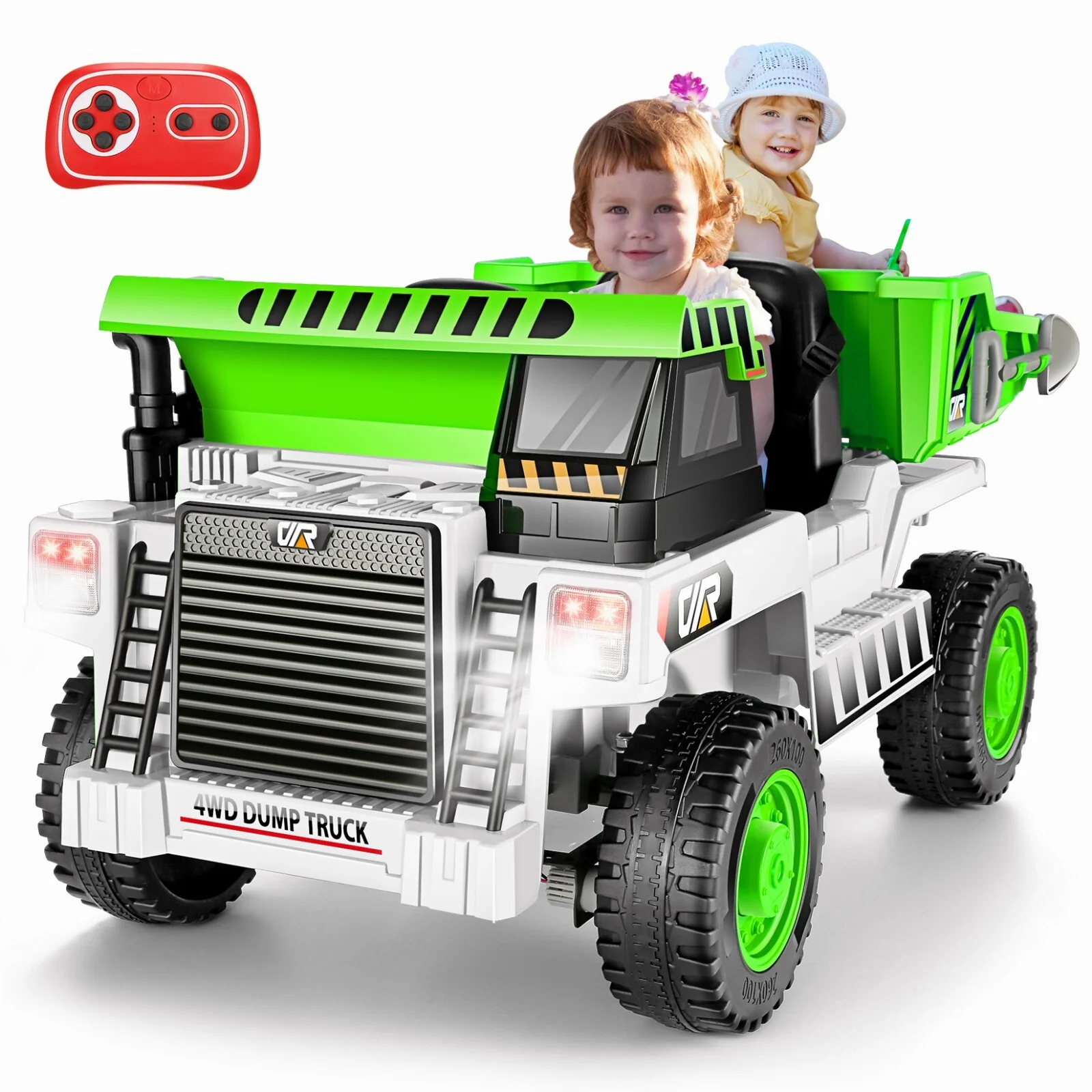 12V Electric Ride-On Dump Truck for Kids with Functional Dump Bed - Image 20
