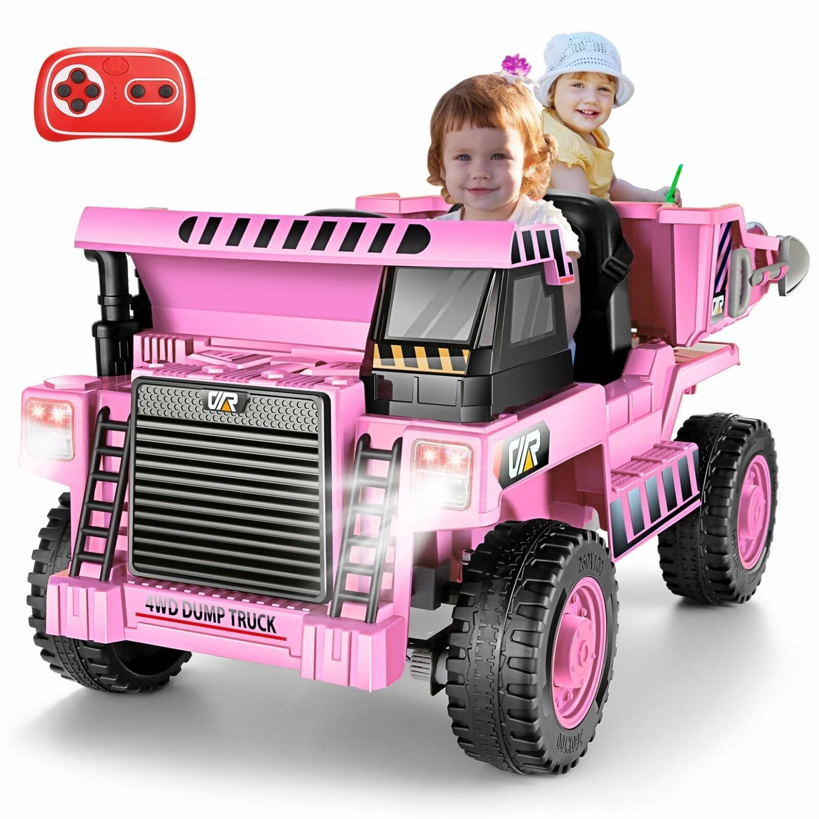 12V Electric Ride-On Dump Truck for Kids with Functional Dump Bed - Image 3