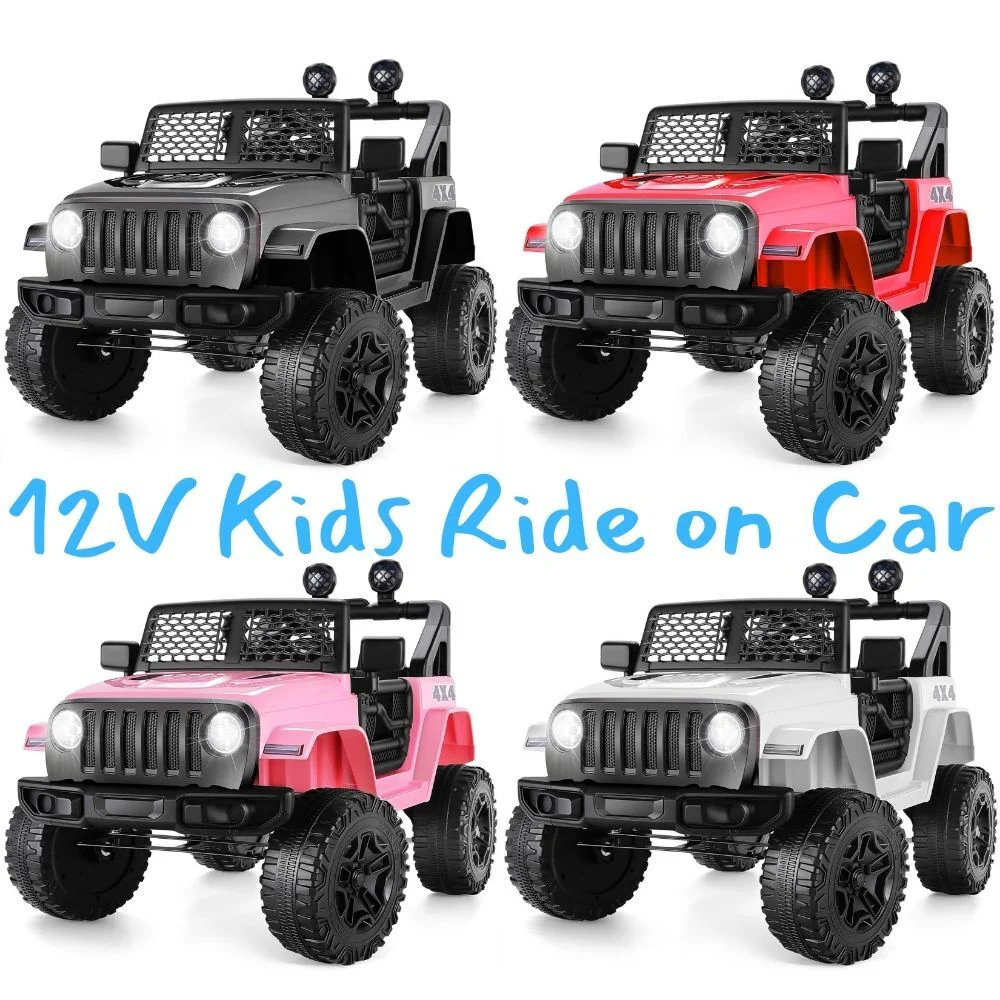 12V Electric Ride-On Car for Kids with Remote Control, 3 Speeds, and Built-in Music - Image 9