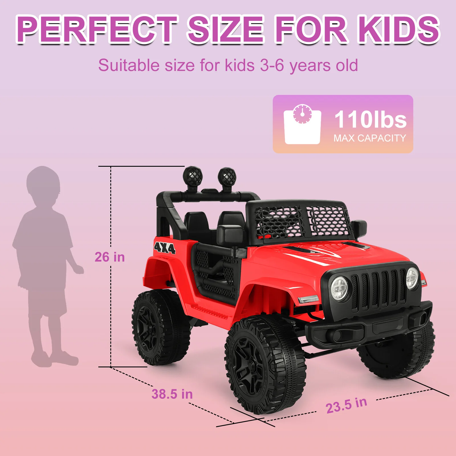 12V Motorized Kids Ride-On Car with Remote Control and 3-Speed Electric Toy - Image 7