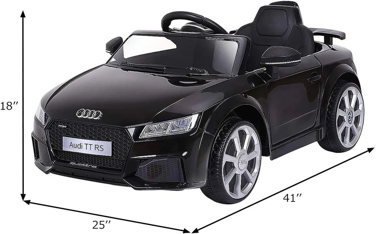 12V Licensed Audi TT RS Ride-On Car Battery Powered Motorized Vehicle with 2.4G Remote Control - Image 7