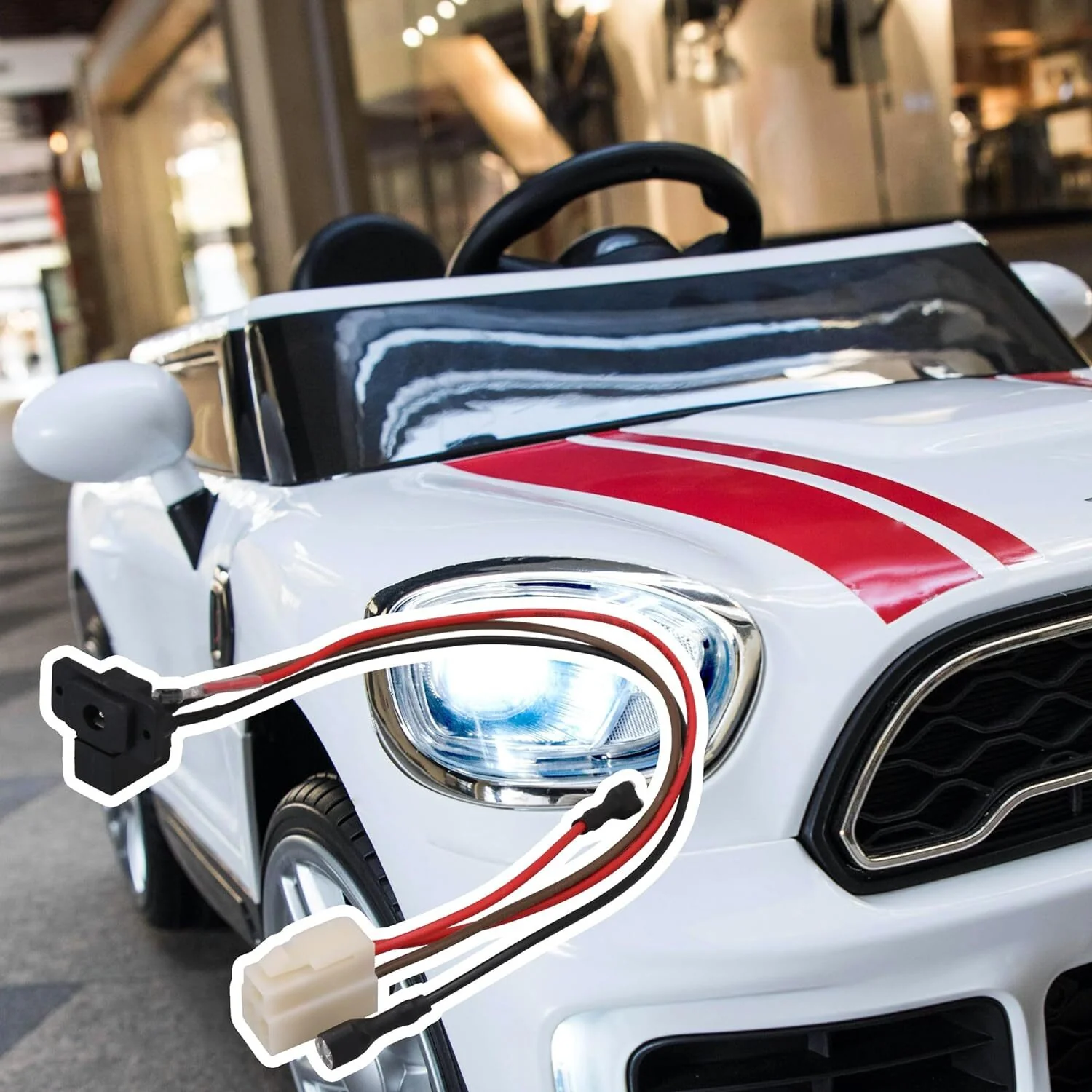 Ride-On Car 3-Pin Power Charging Socket Interface 335mm Accessory - Image 3