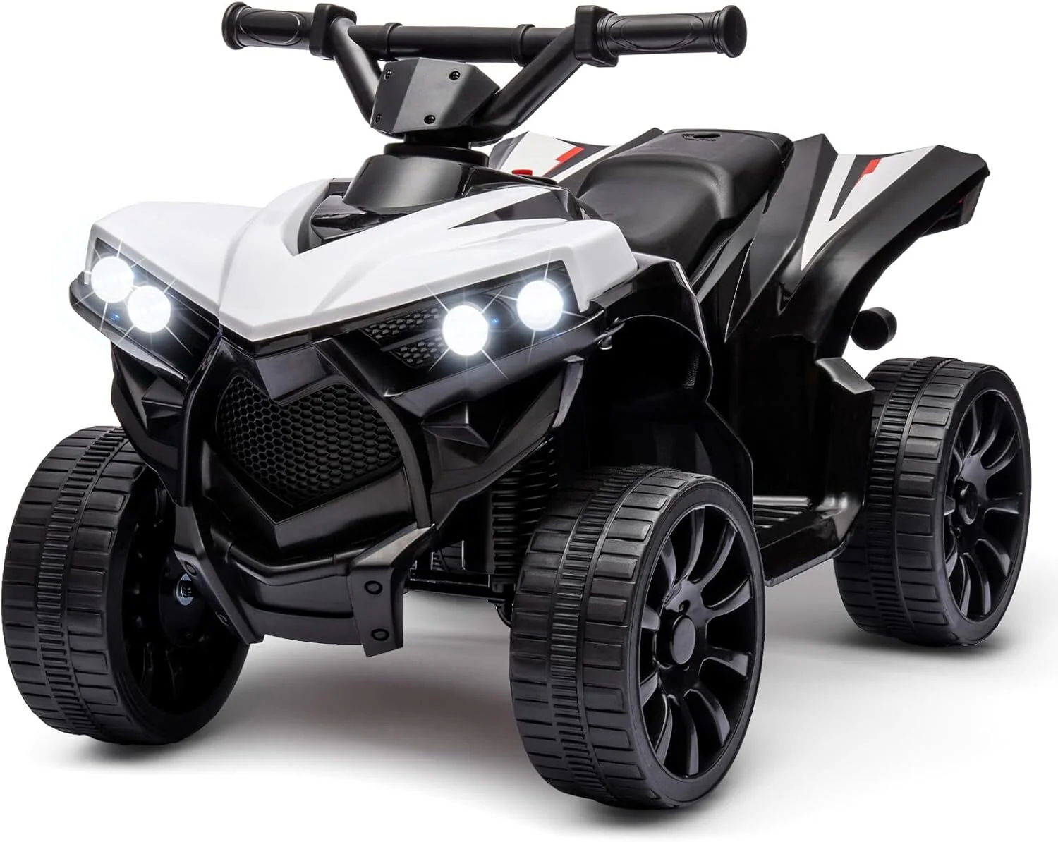 Kids Ride-On ATV with 1.8 MPH Max Speed, LED Lights, Foot Pedal, and Music - Image 7