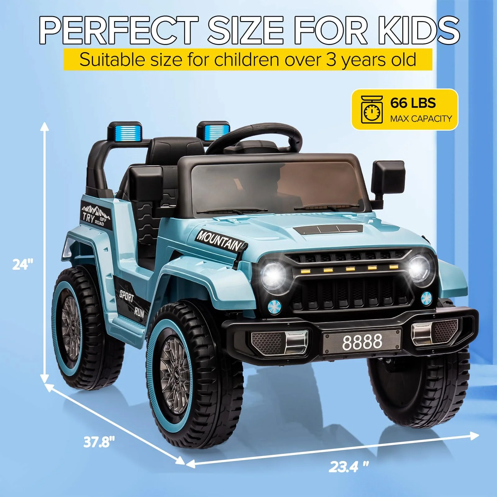 12V Battery-Powered Electric 4-Wheeler Ride-On Car for Kids with Remote Control - Image 4