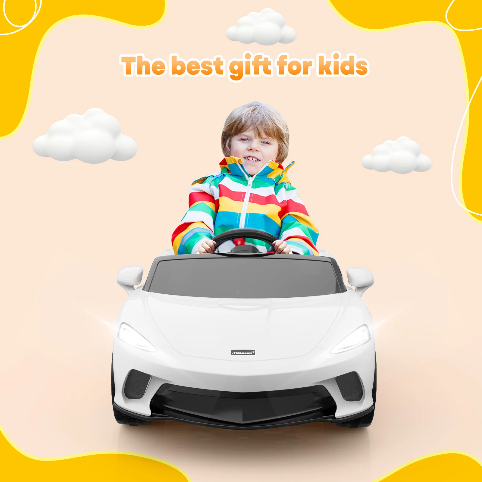 12V Battery-Powered Kids Ride-On Sports Car with Parent Remote Control - Image 11