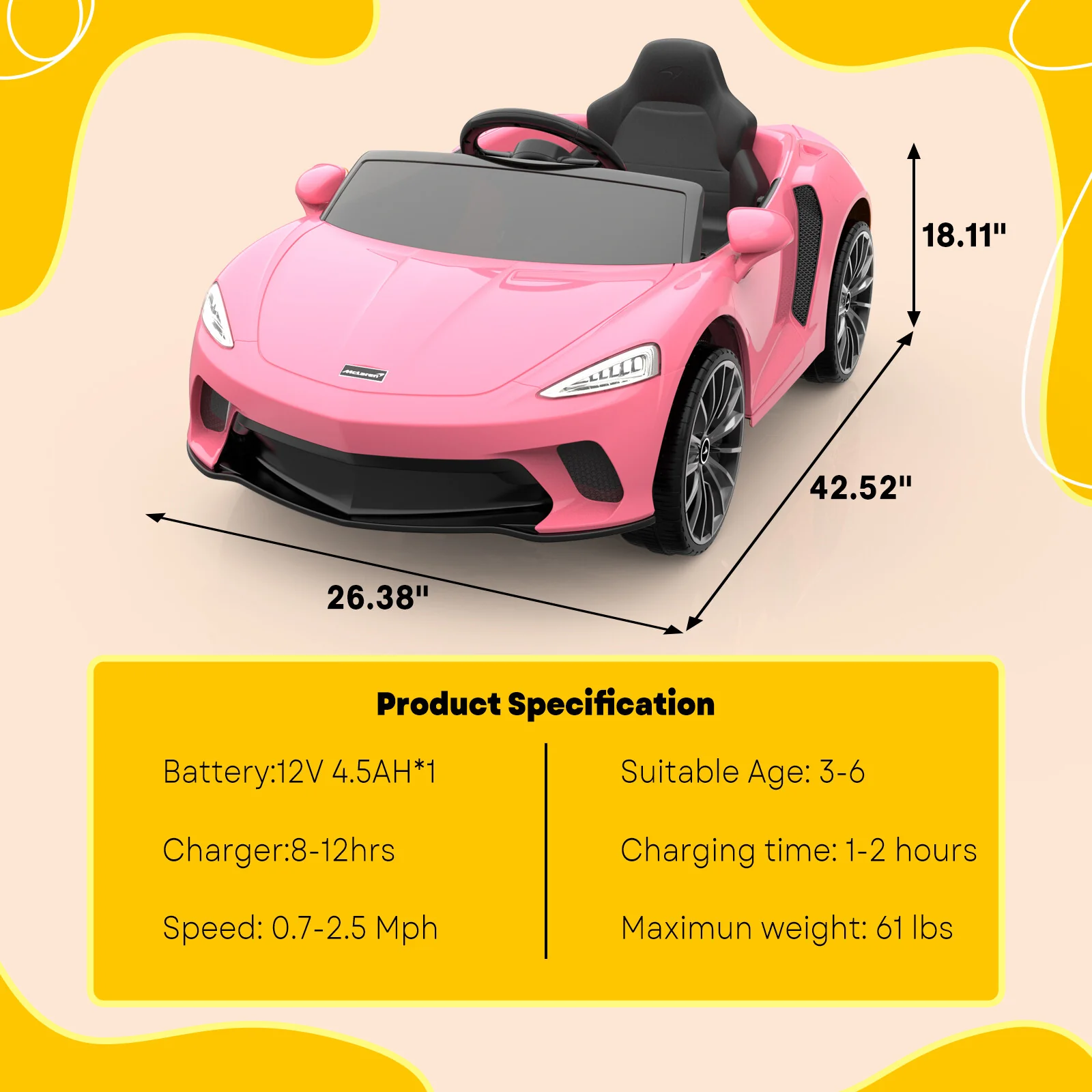 12V Battery-Powered Kids Ride-On Sports Car with Parent Remote Control - Image 17