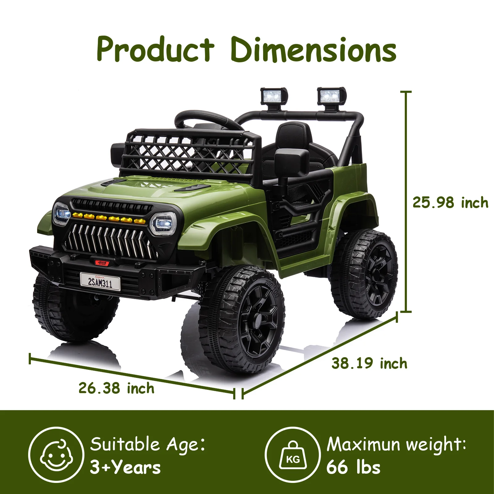 12V Battery-Powered Ride-On Truck Toy for Kids with Remote Control - Image 17