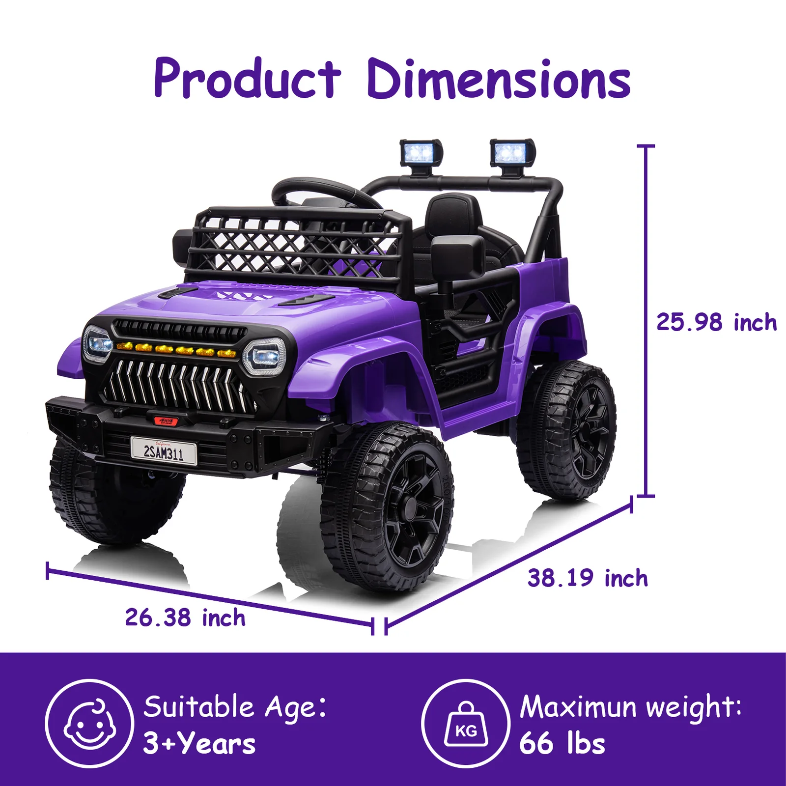 12V Battery-Powered Ride-On Truck Toy for Kids with Remote Control - Image 25