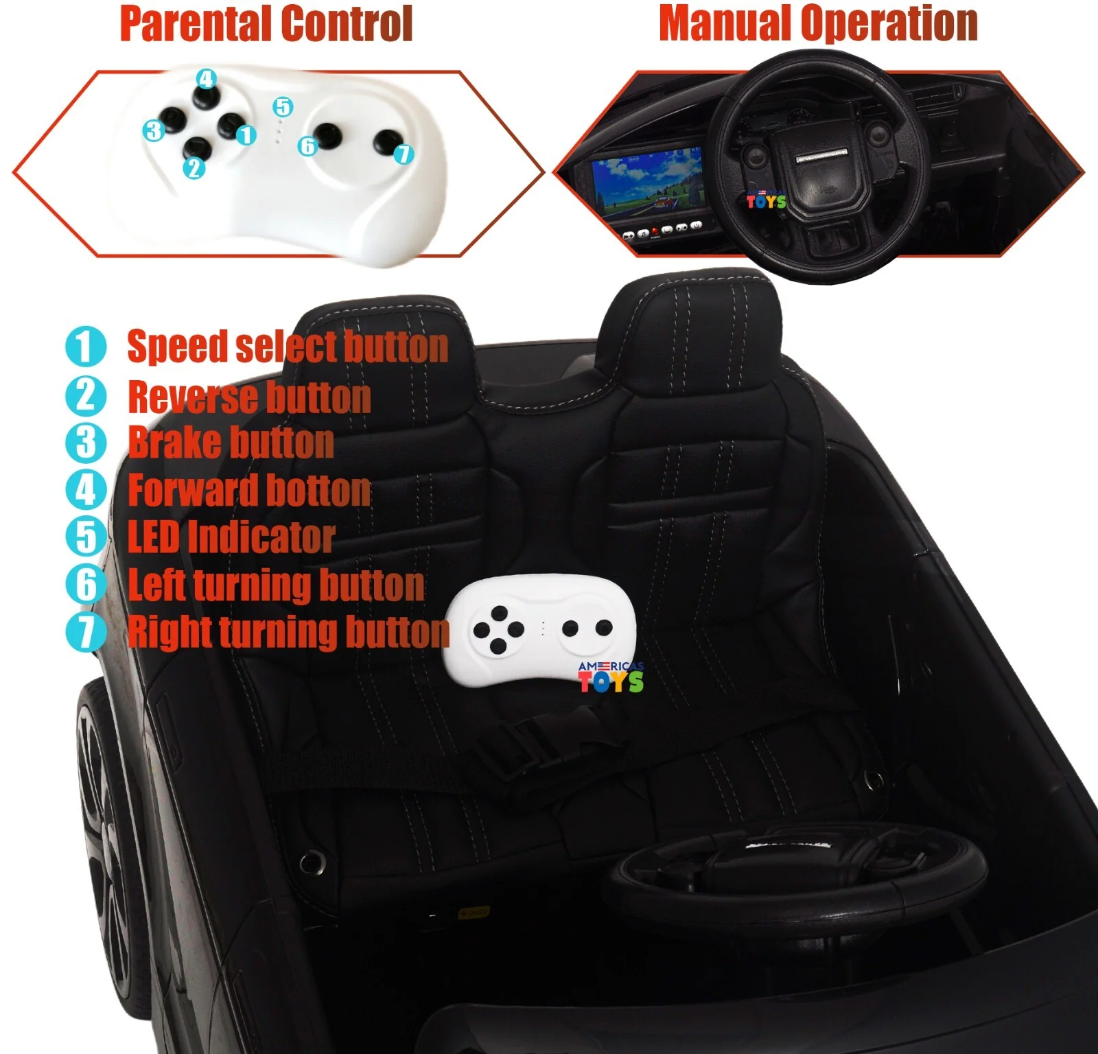 12V Licensed Land Rover Kids Ride-On Car with MP4 and Remote Control in Multiple Colors - Image 48