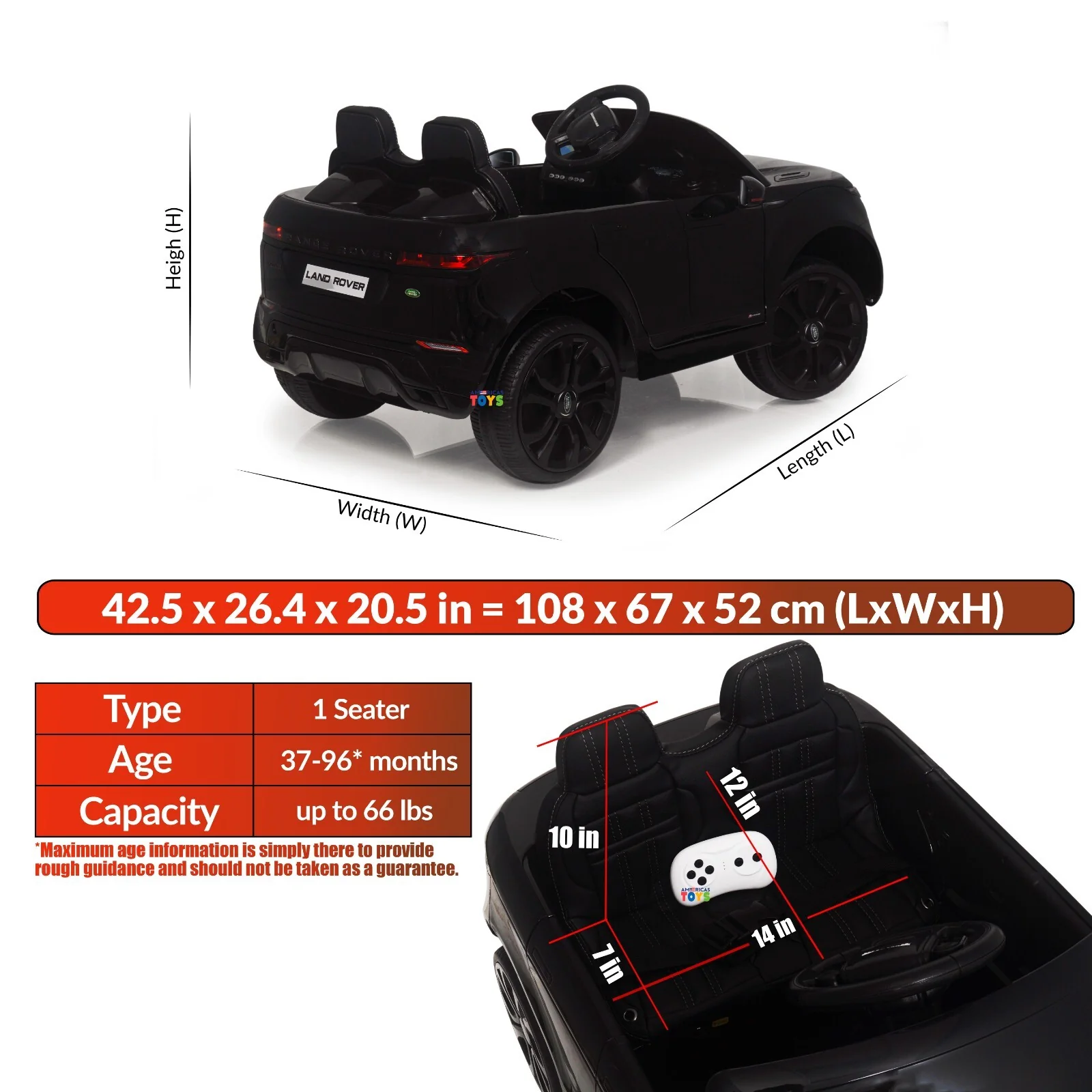 12V Licensed Land Rover Kids Ride-On Car with MP4 and Remote Control in Multiple Colors - Image 49