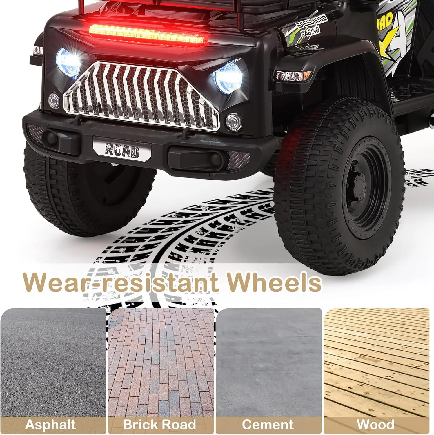 6V Battery-Powered Electric Ride-On Jeep Truck for Toddlers and Kids - Image 8