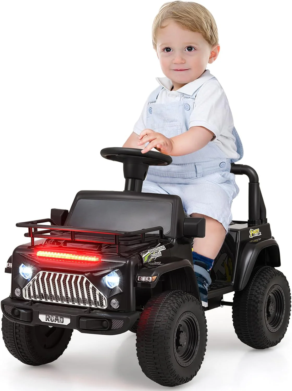 6V Battery-Powered Electric Ride-On Jeep Truck for Toddlers and Kids - Image 9