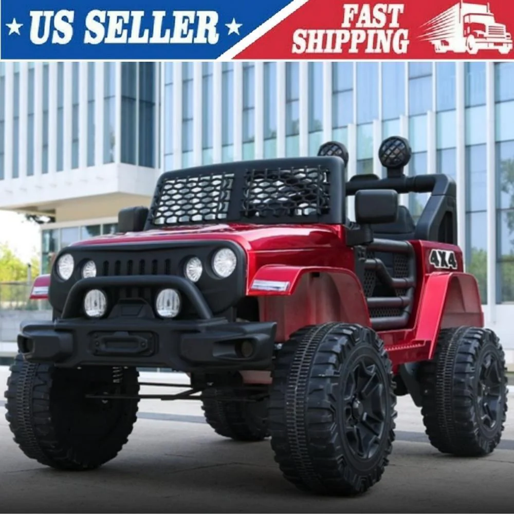 24V/12V Kids Electric Ride-On Jeep Car with Remote Control, 3 Speeds, and LED Lights - Image 8
