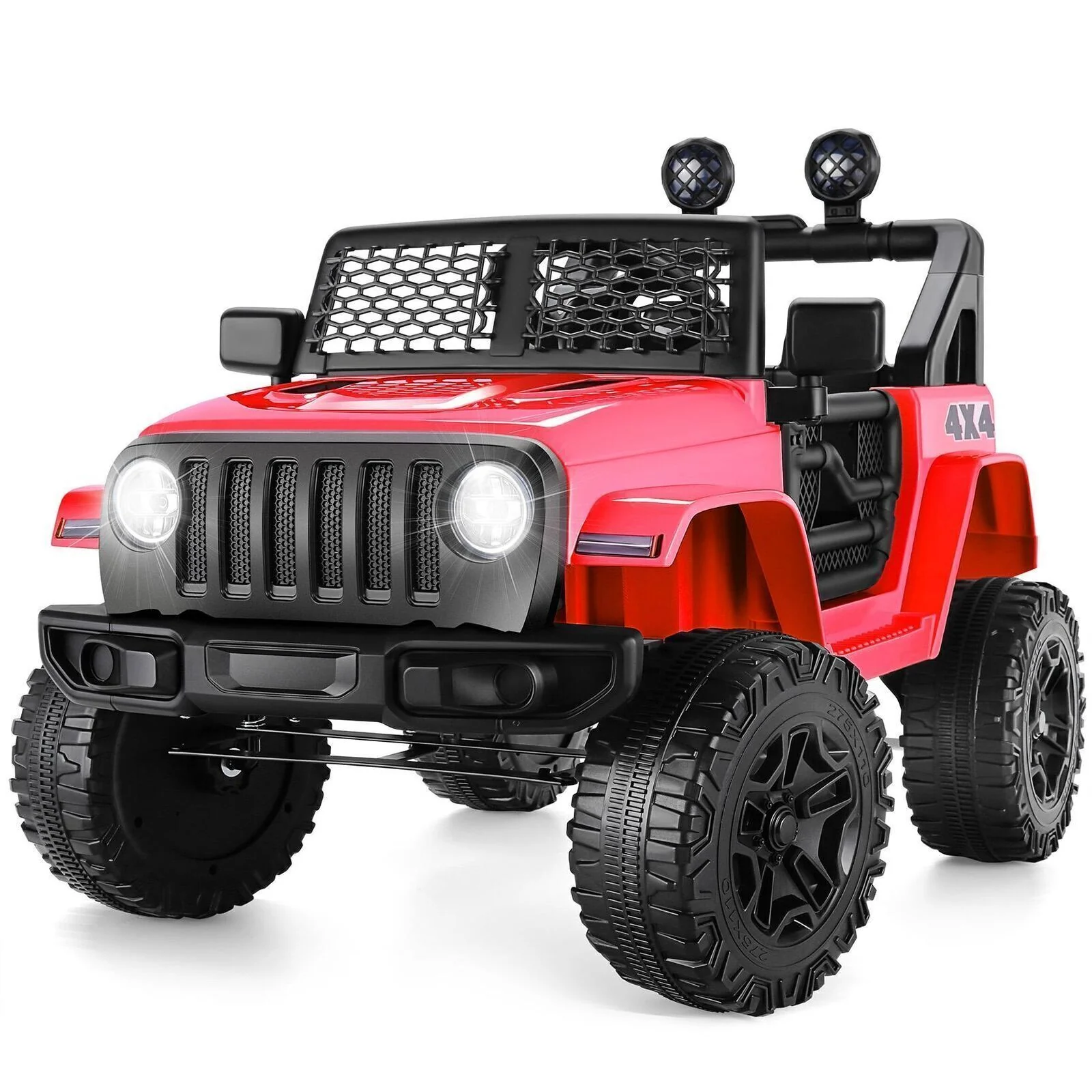 12V Electric Ride-On Jeep Car for Kids with MP3, Music, Lights, and Remote Control