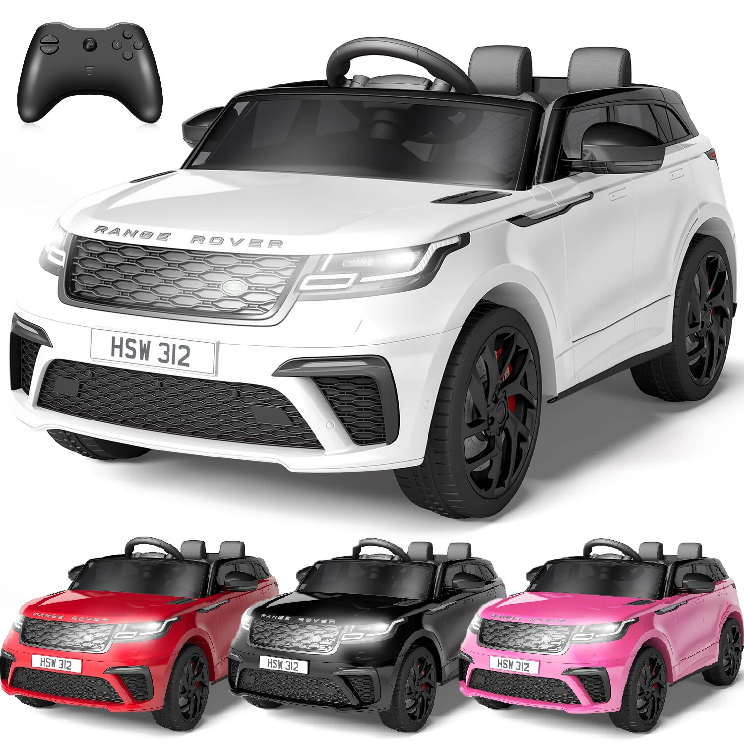12V Battery-Powered Ride-On Electric Car for Kids with MP3 Player and Rocking Feature - Image 3