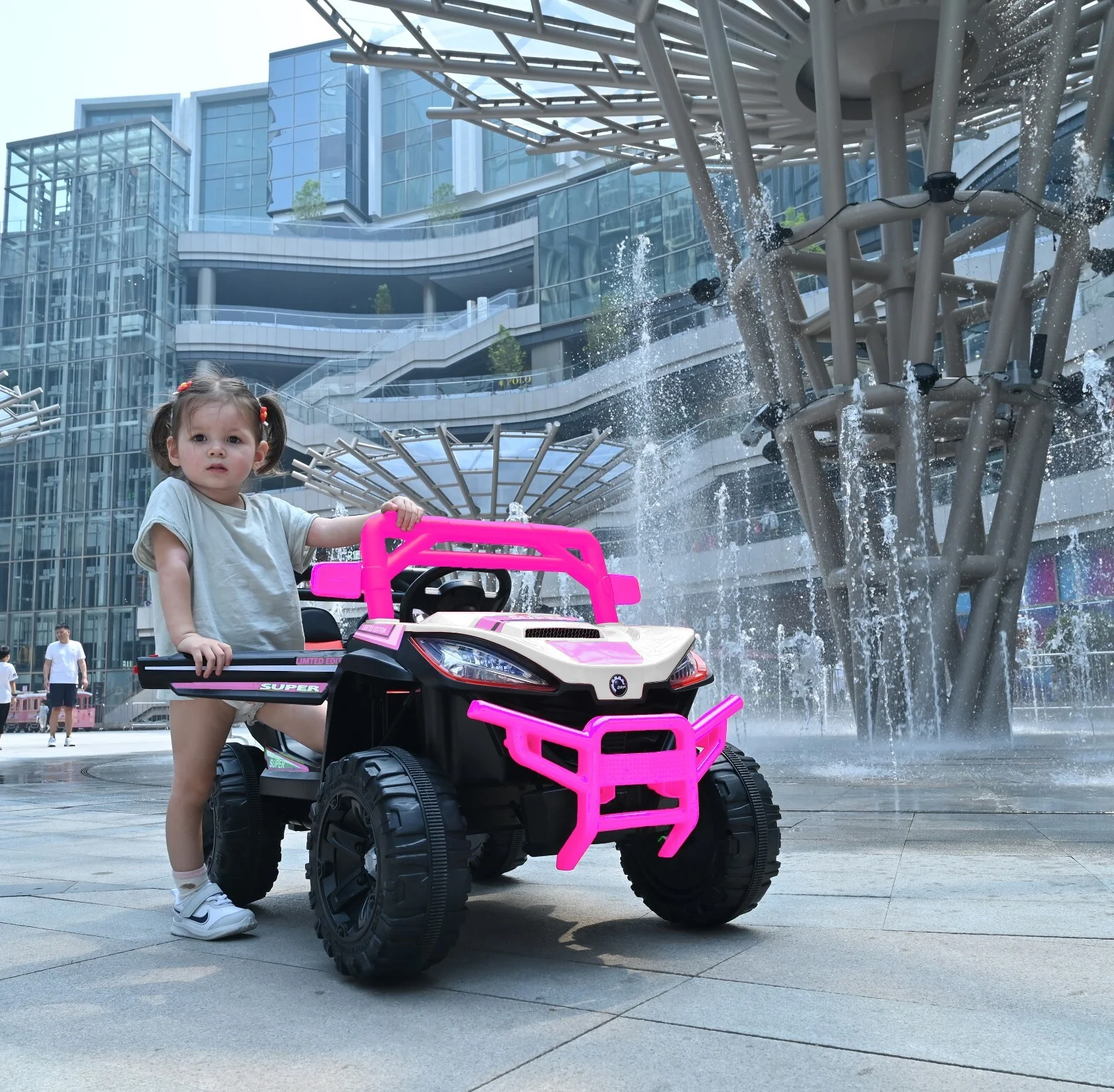 Electric Ride-On Car for Kids with Remote Control and Rechargeable Battery