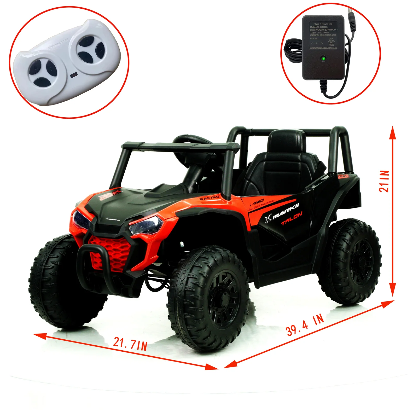 12V Electric Ride-On UTV Car for Kids - Battery Powered Toy Vehicle - Image 11