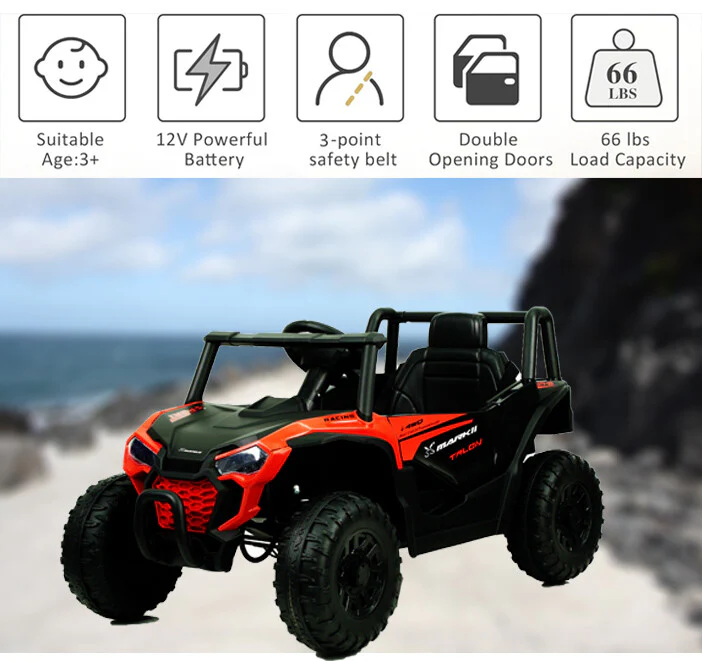 12V Electric Ride-On UTV Car for Kids - Battery Powered Toy Vehicle - Image 3