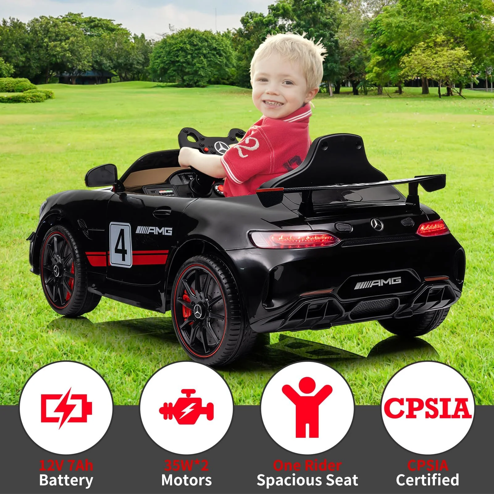 12V Battery-Powered Electric Ride-On Sports Car with Remote Control - Image 11