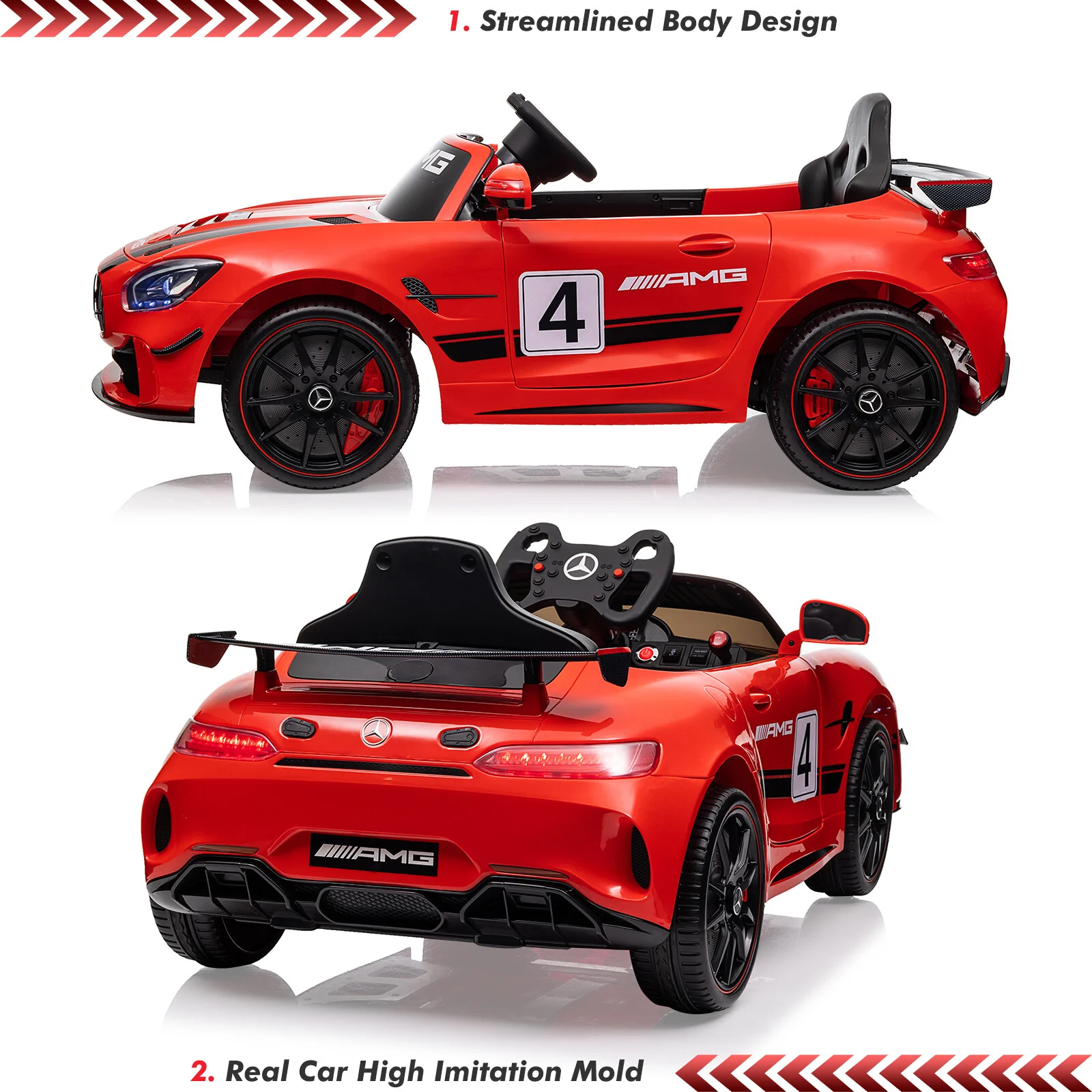 12V Electric Ride-On Sports Car with Remote Control and Battery Powered - Image 11