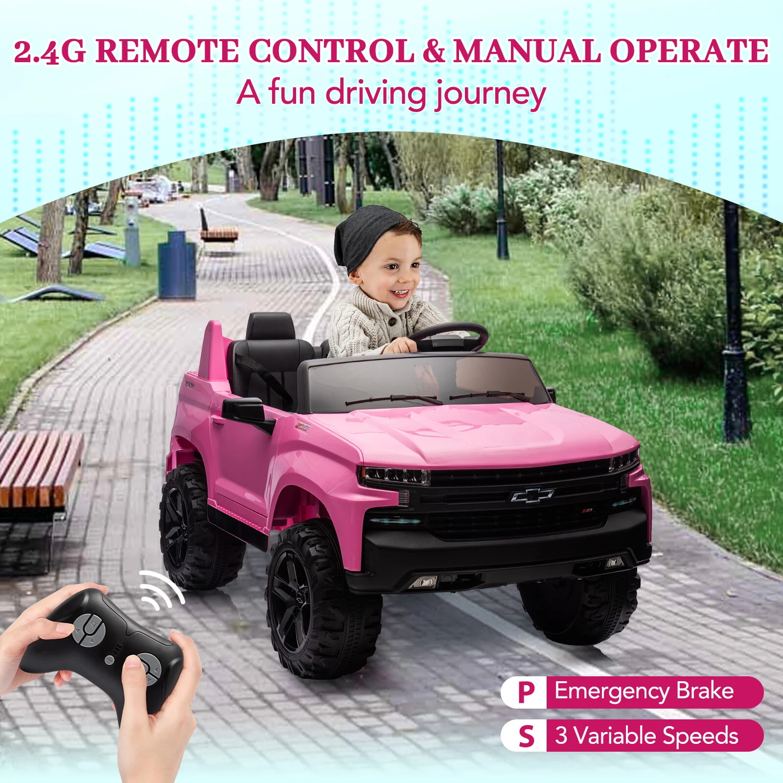 24V 2-Seater Ride-On Truck with Remote Control and 4-Spring Suspension - Image 22