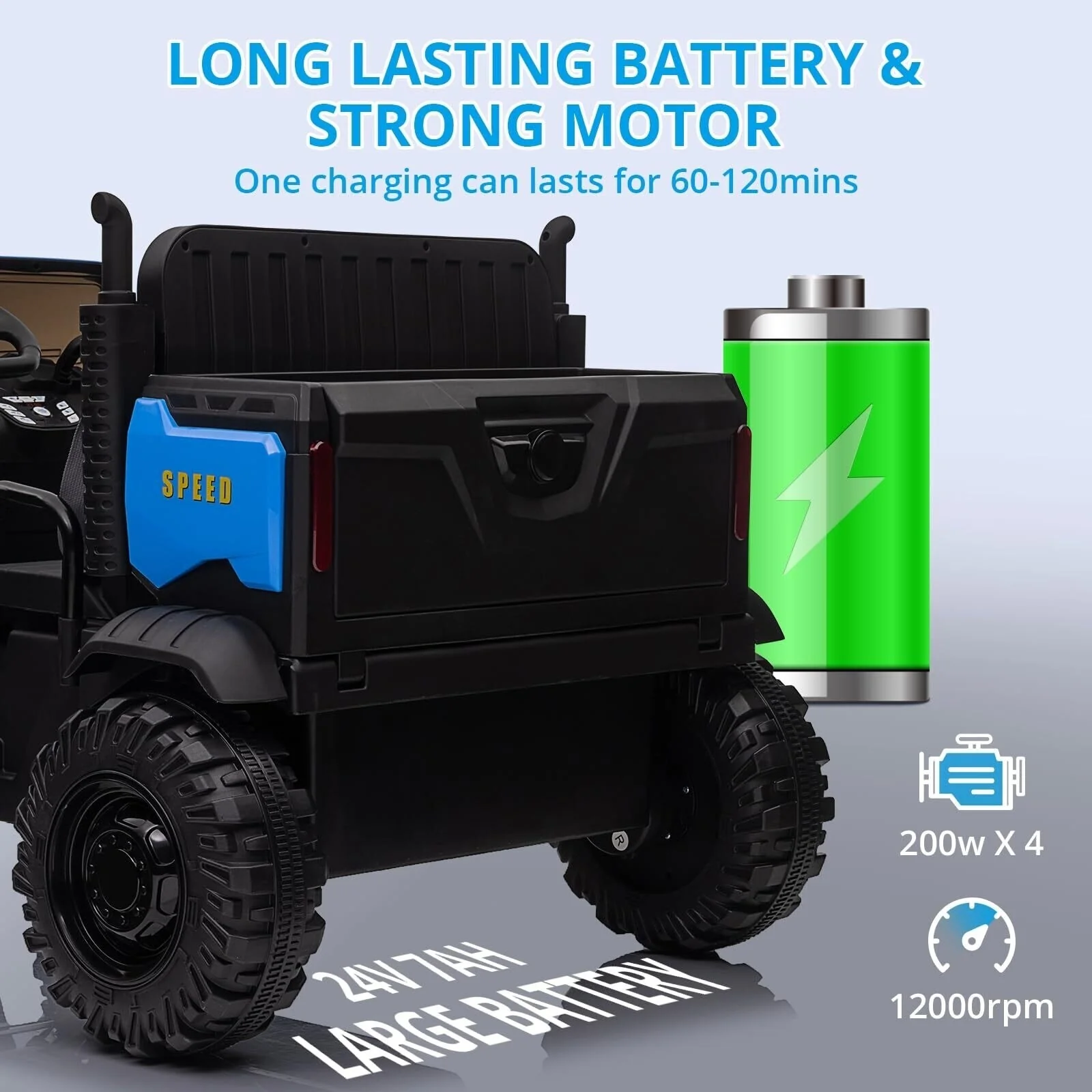 Electric Ride-On UTV Car with Remote Control for Kids - Image 3