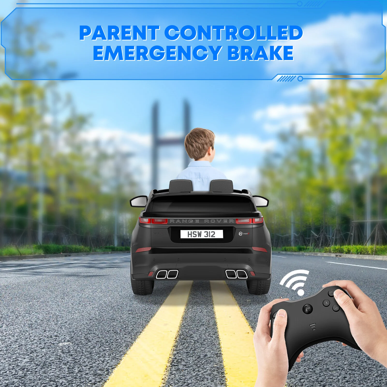12V Electric Ride-On Car for Kids Ages 4-8 with Parent Remote Control - Image 11