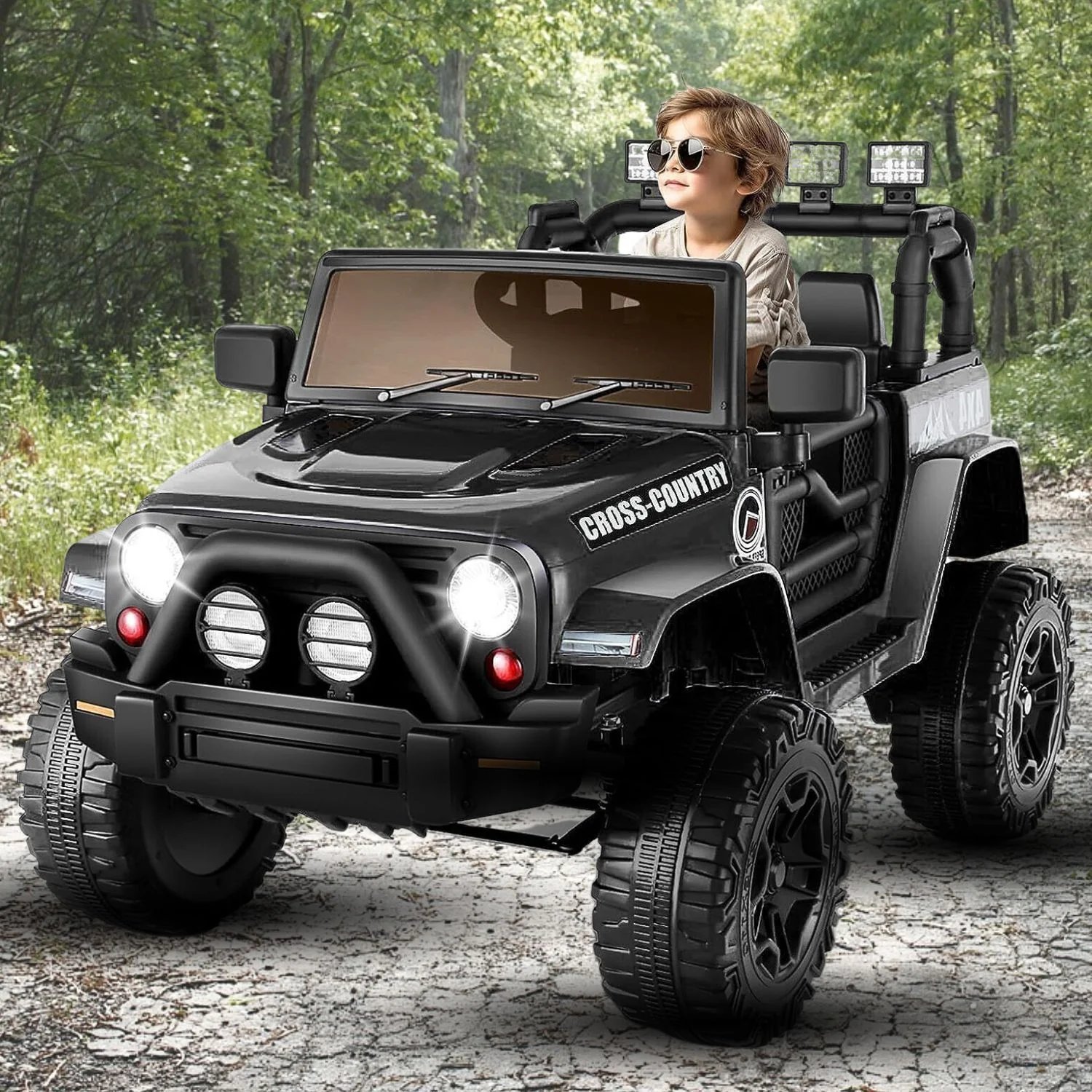 12V Large Battery-Powered Electric Ride-On Truck with Remote for Kids - Image 6