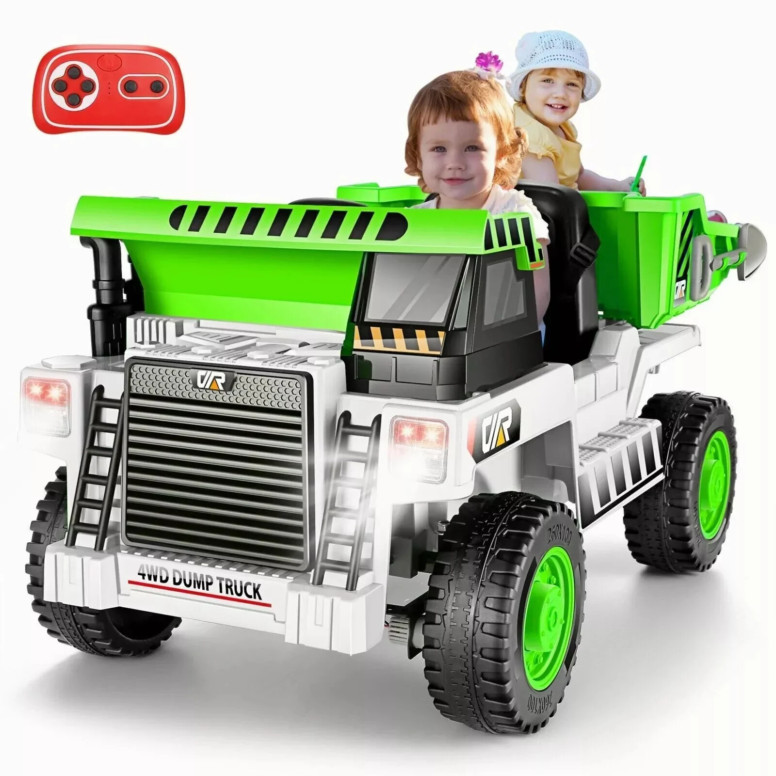 Electric Ride-On Dump Truck for Kids with Remote Control and Functional Dump Bed - Image 10