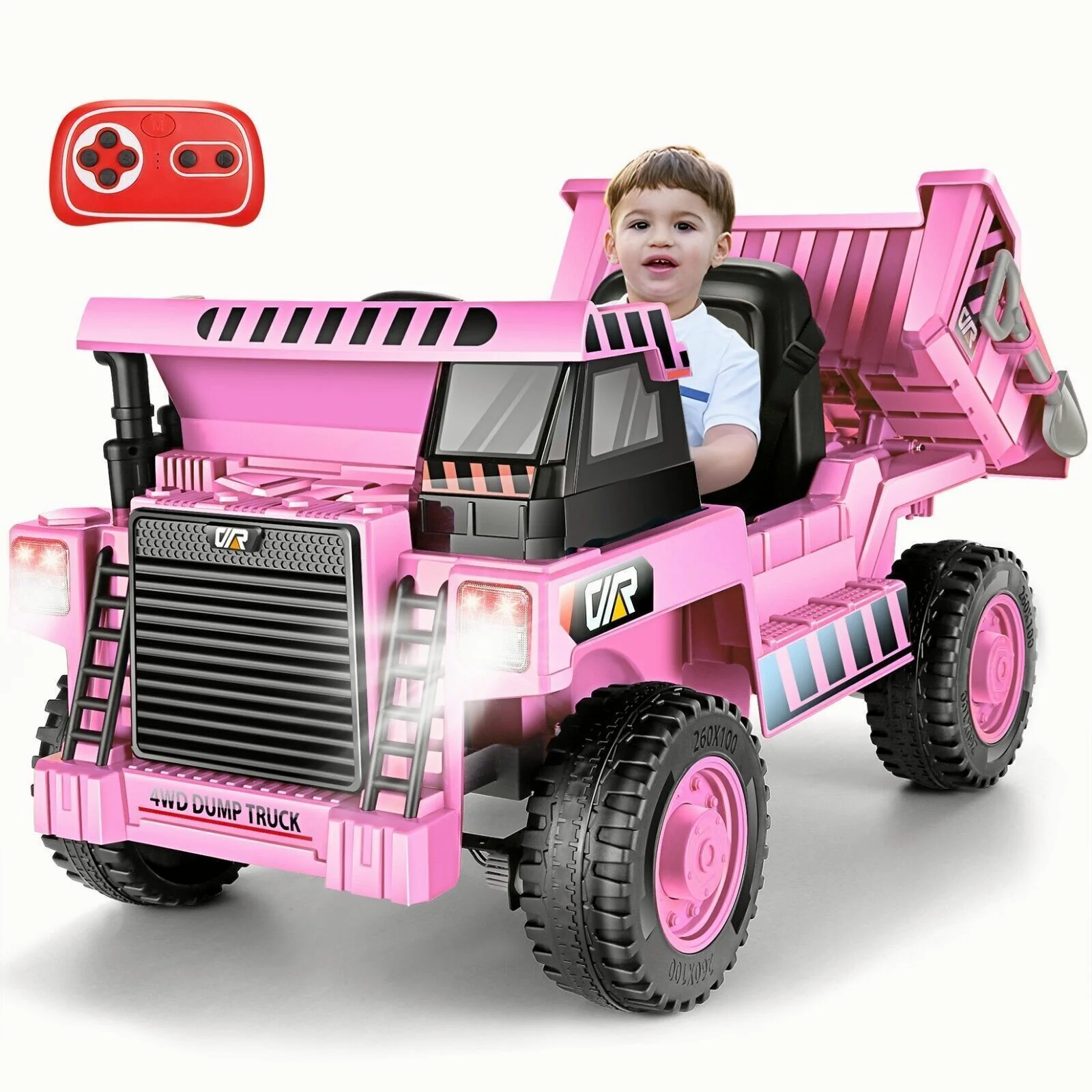 Electric Ride-On Dump Truck for Kids with Remote Control and Functional Dump Bed - Image 11