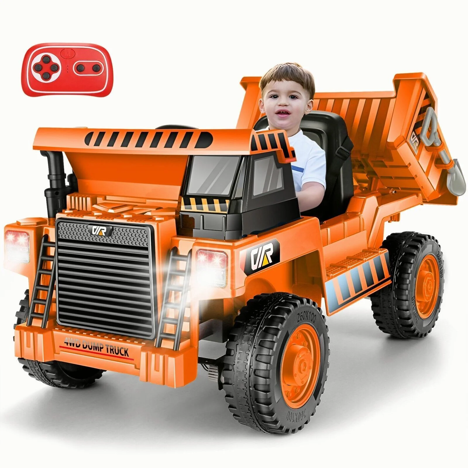 Electric Ride-On Dump Truck for Kids with Remote Control and Functional Dump Bed - Image 12