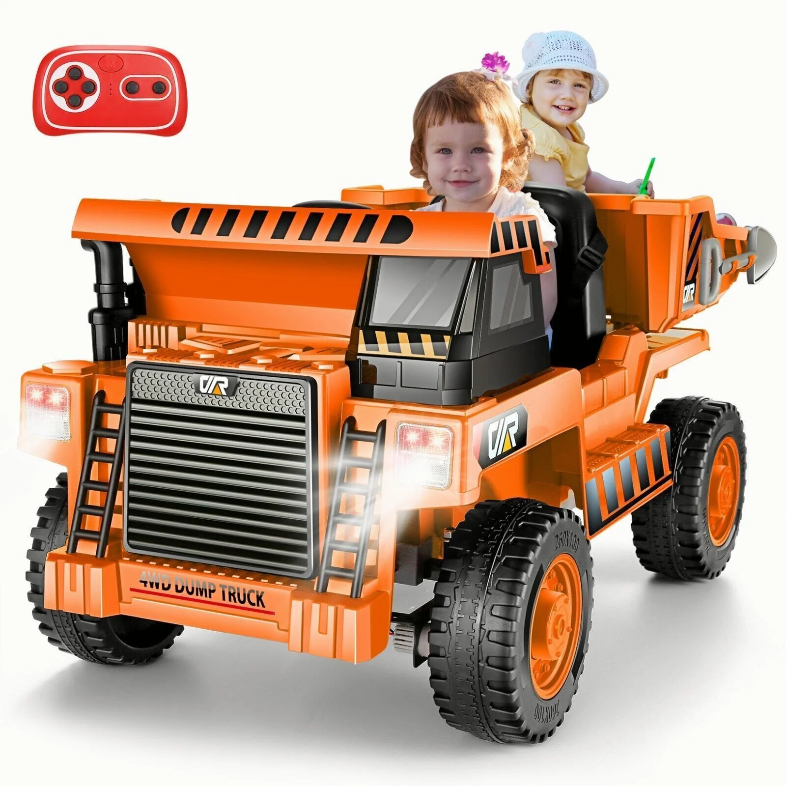 Electric Ride-On Dump Truck for Kids with Remote Control and Functional Dump Bed - Image 15