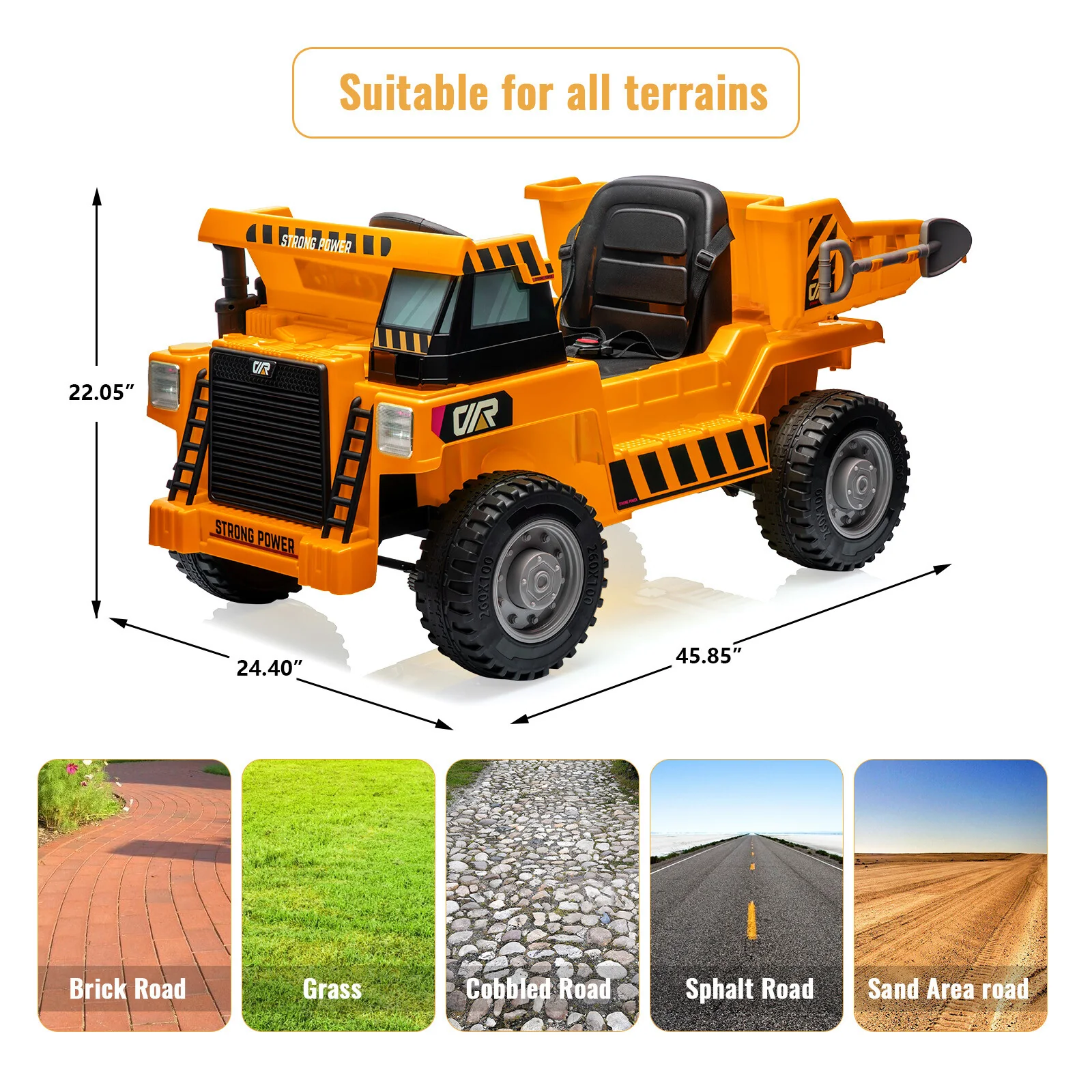 Electric Ride-On Dump Truck for Kids with Remote Control and Functional Dump Bed - Image 18