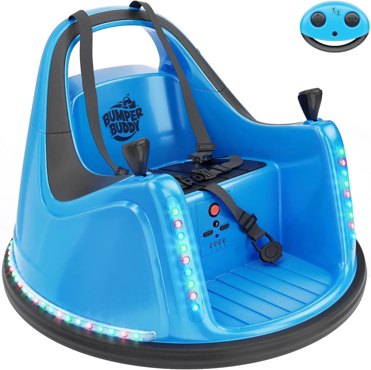 12V Electric Ride-On Bumper Car for Kids and Toddlers with 2 Speeds, Ages 1-5 Years