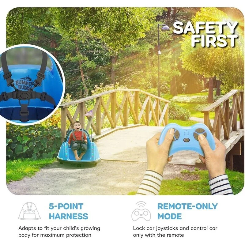 12V Electric Ride-On Car for Kids with Remote Control and 2-Speed Bumping Toy for Toddlers - Image 4