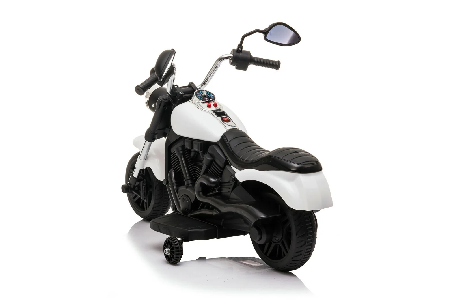 Kids Ride-On Harley Chopper Style Bike with Safety Training Wheels and 6V Battery - Image 4