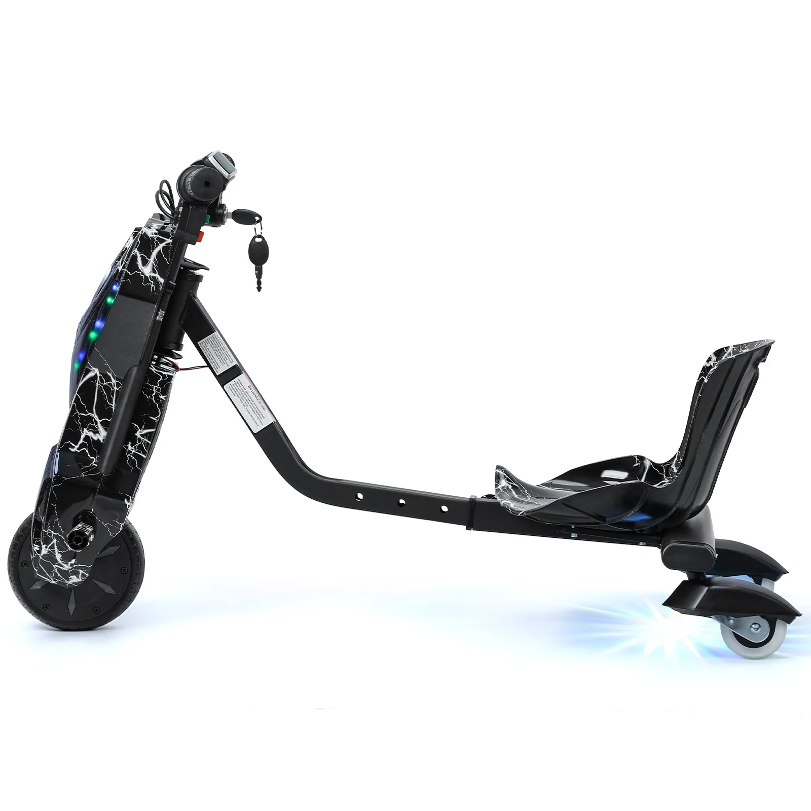 Kids Ride-On Drift Tricycle with Large Wheels for Ages 8 and Up - Image 13