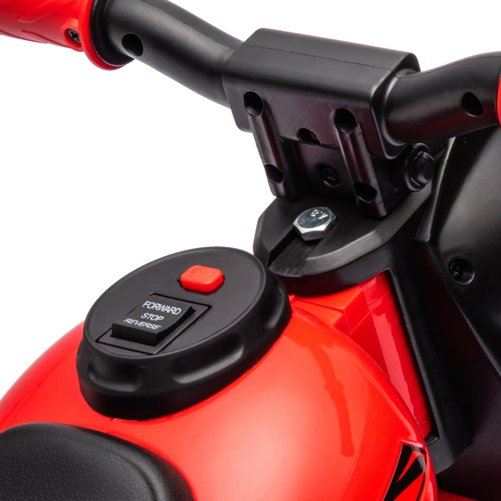 6V Red Ride-On Motorcycle and Bubble Car with Music - Image 11