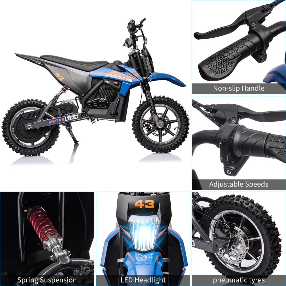36V Battery-Powered Off-Road Electric Ride-On Motorcycle for Kids - Image 15
