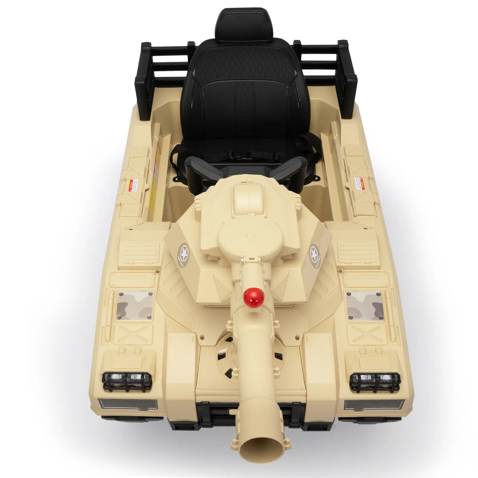 24V Ride-On Thunder Tank Car with Fighting Cannon and Rotating Turret - Image 7
