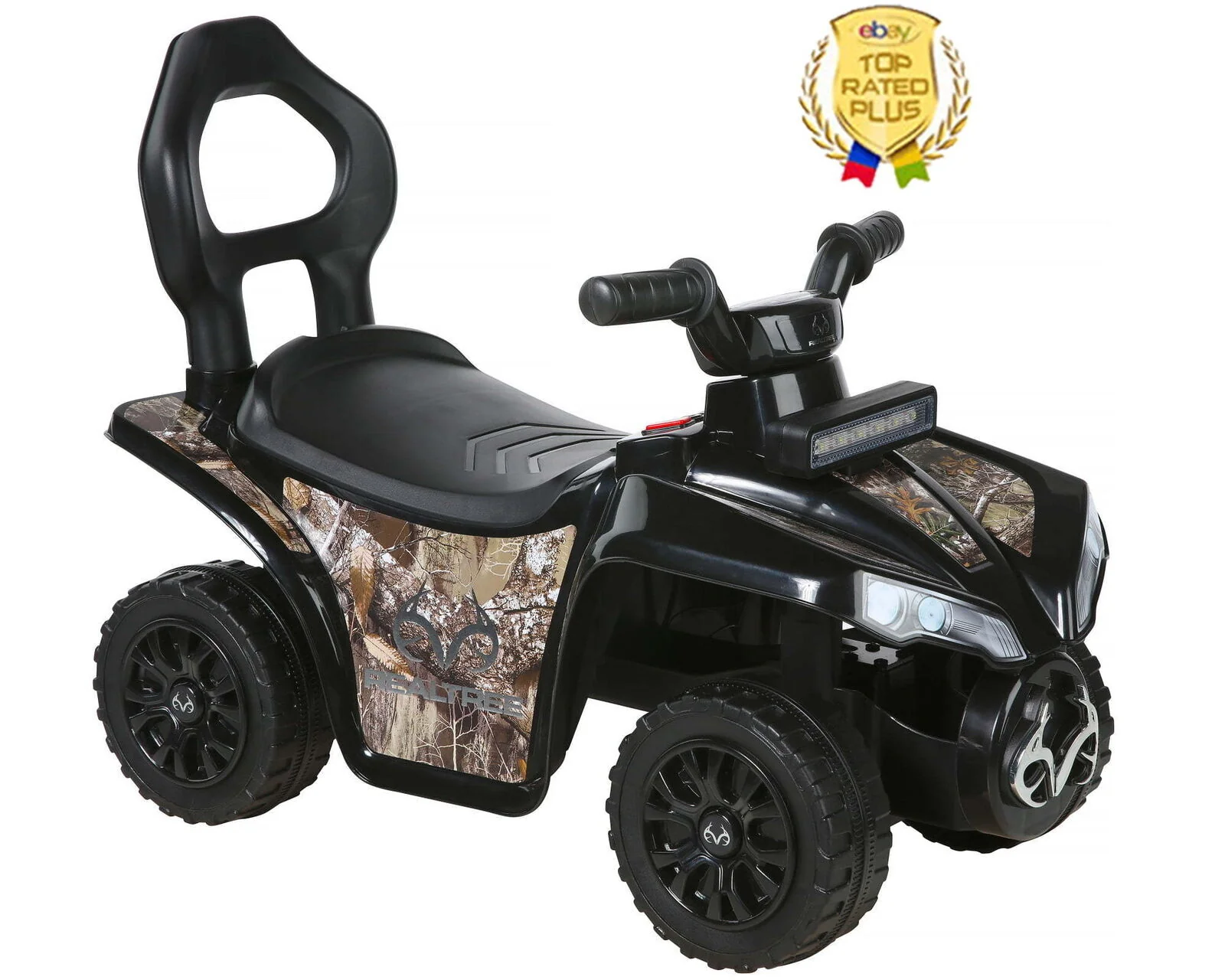 Camo Ride-On Toy Car with Storage Seat and 3 Animal Sounds - Image 2