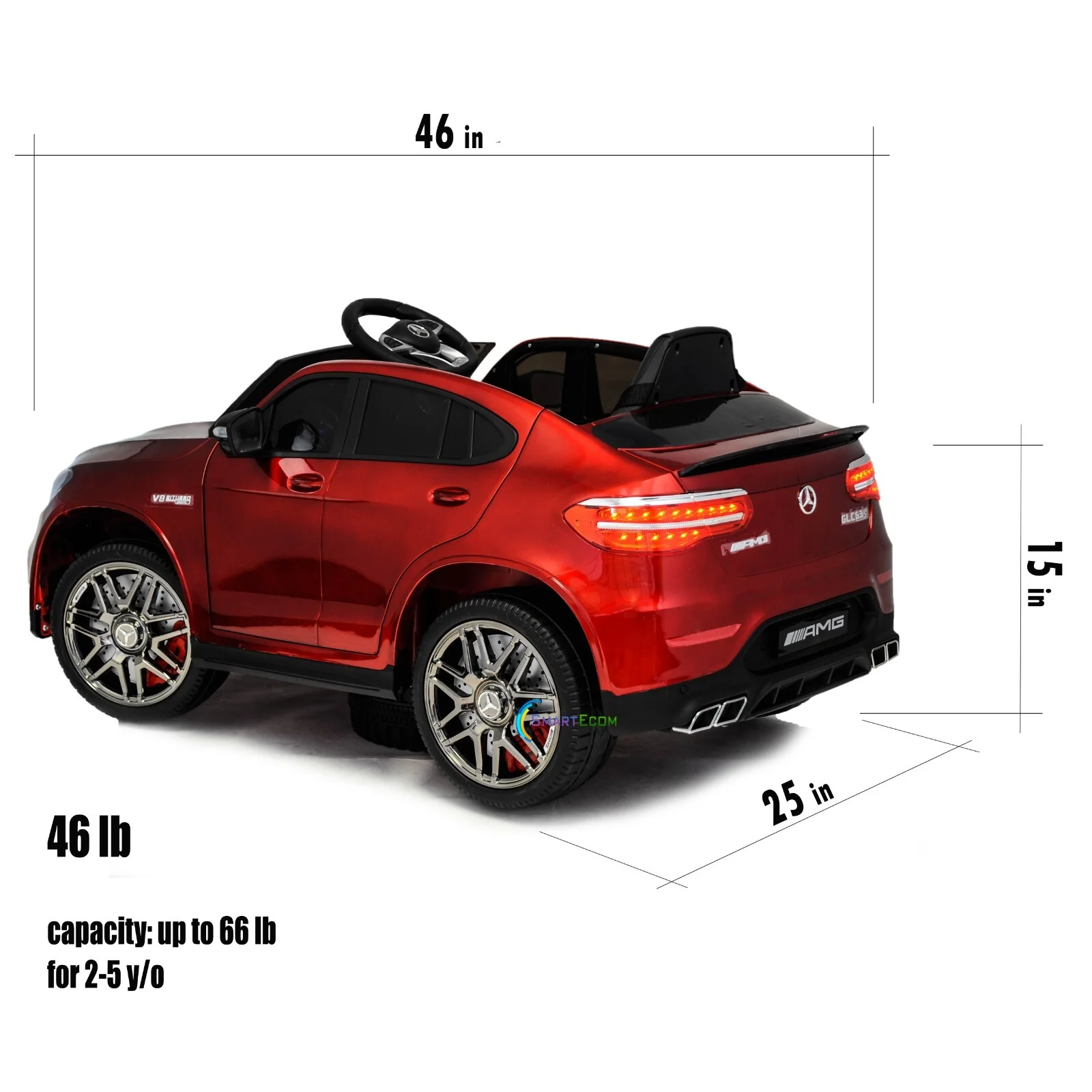 12V One-Seater Ride-On Car with Remote Control and MP3 – Licensed Mercedes-Benz, Multiple Colors - Image 28